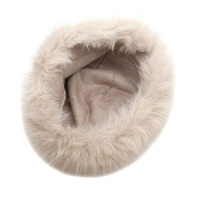 Winter Bucket Hat Women's Fashion Panama Warm Hats Female Vintage Faux Fur Fisherman Cap Hats For Women