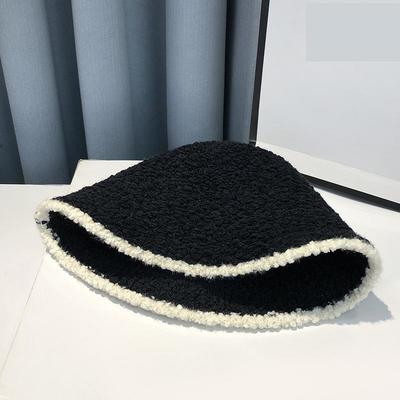 Custom Bucket Hat Women Winter Knitted Casual Keep Warm Fishing Hat Female Thick Warm Fashion Design Korean Winter Cap