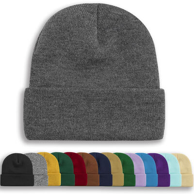 Design OEM ODM bonnet noir et blanc bonnet crâne personnalisé bonnet tricoté bonnet hiver