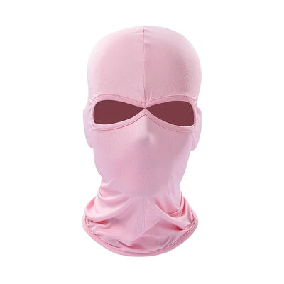 Logo de broderie de conception personnalisée Balaclava 2 trous Plein visage Masque de ski tricoté Bonnet,masque de ski de bonnet
