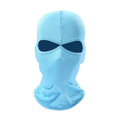 Logo de broderie de conception personnalisée Balaclava 2 trous Plein visage Masque de ski tricoté Bonnet,masque de ski de bonnet
