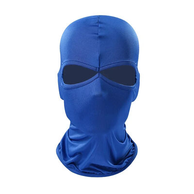 Logo de broderie de conception personnalisée Balaclava 2 trous Plein visage Masque de ski tricoté Bonnet,masque de ski de bonnet