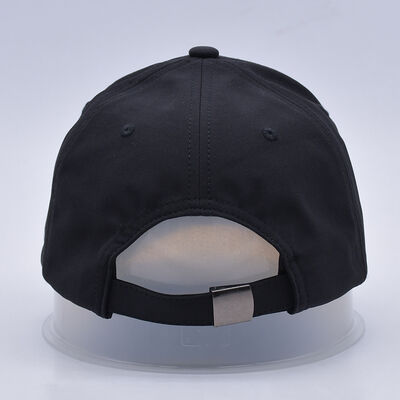 Casquette de baseball 6 panneaux, panneau avant structuré, 6 œillets, tissu souple, sangle réglable, adaptée aux activités et événements en plein air