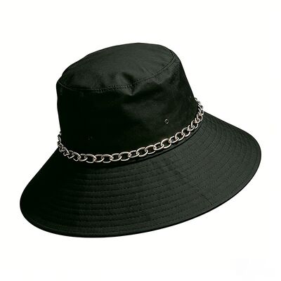Chapeau bob de pêcheur à large bord 100% coton avec logo personnalisé pour la protection solaire en extérieur