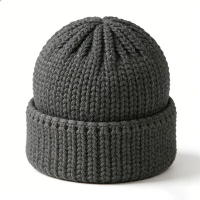 Logo personnalisé Unisexe bonnet tricoté avec acrylique de haute qualité pour la chaleur et le style hivernal