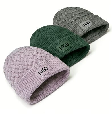 Couleurs personnalisables Unisexe bonnet à tricots avec chapeau pour adultes Circonférence pour la chaleur hivernale