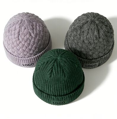 Couleurs personnalisables Unisexe bonnet à tricots avec chapeau pour adultes Circonférence pour la chaleur hivernale