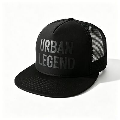 Logo d'impression à écran 5 Panneau Trucker Cap Unisexe Confortable Idéal pour toutes les saisons Coupe de tête légère réglable