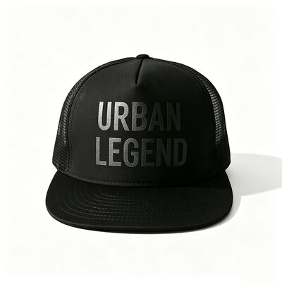 Logo d'impression à écran 5 Panneau Trucker Cap Unisexe Confortable Idéal pour toutes les saisons Coupe de tête légère réglable