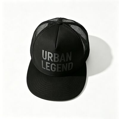 Logo d'impression à écran 5 Panneau Trucker Cap Unisexe Confortable Idéal pour toutes les saisons Coupe de tête légère réglable