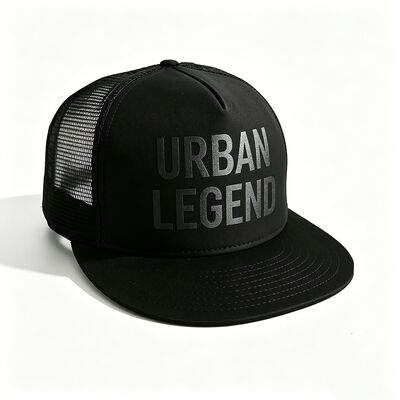 Logo d'impression à écran 5 Panneau Trucker Cap Unisexe Confortable Idéal pour toutes les saisons Coupe de tête légère réglable