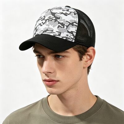 Capuchon de camionneur de haut profil réglable snapback conception de maille respirante parfaite pour toutes les saisons activités extérieures et intérieures