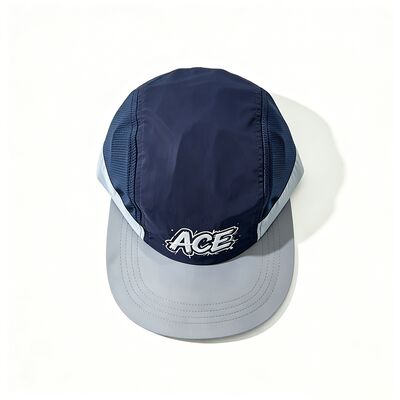 Unisex 5 Panel Camper Hat Medium Brim Length Contrast Stitching Lightweight Durable Suitable For Casual And Outdoor Wear