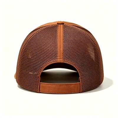 Capuchon de camionneur en coton Sweatband avec 6 ou yeux personnalisés panneaux en maille durables réglable fermeture snapback parfait pour les activités de plein air
