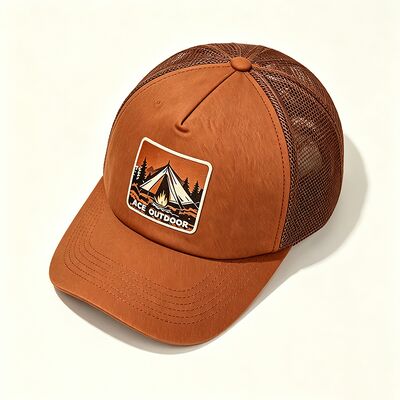 Capuchon de camionneur en coton Sweatband avec 6 ou yeux personnalisés panneaux en maille durables réglable fermeture snapback parfait pour les activités de plein air