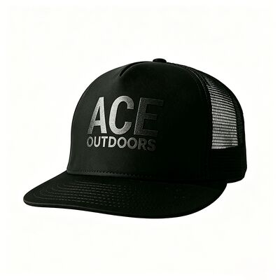 Logo d'impression à écran 5 Panneau Trucker Cap Unisexe Confortable Idéal pour toutes les saisons Coupe de tête légère réglable