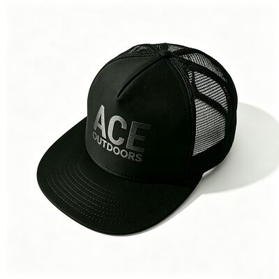 Logo d'impression à écran 5 Panneau Trucker Cap Unisexe Confortable Idéal pour toutes les saisons Coupe de tête légère réglable