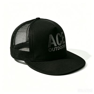 Logo d'impression à écran 5 Panneau Trucker Cap Unisexe Confortable Idéal pour toutes les saisons Coupe de tête légère réglable