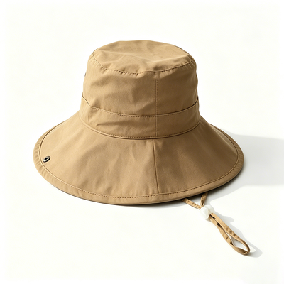 Chapeau à seau de pêche recyclé en tissu polyester 100% léger, respirant, confortable, protection solaire extérieure