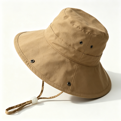 Chapeau à seau de pêche recyclé en tissu polyester 100% léger, respirant, confortable, protection solaire extérieure