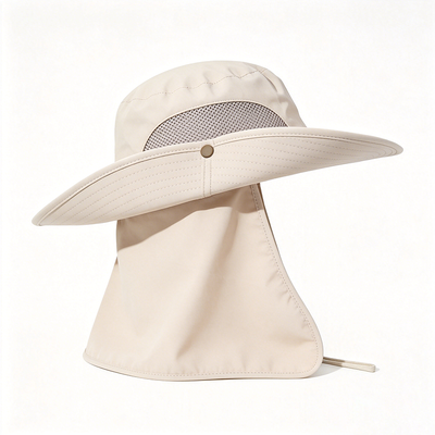 Chapeau de pêcheur durable avec tissu 100 % polyester recyclé et doublure 100 % polyester, idéal pour l'extérieur.