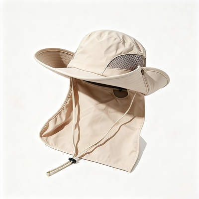 Chapeau de pêcheur durable avec tissu 100 % polyester recyclé et doublure 100 % polyester, idéal pour l'extérieur.
