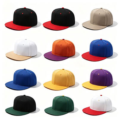 Chapeaux en coton à bord plat avec un logo personnalisé avec un tissu durable Idéal pour la mode urbaine Événements sportifs et occasionnels