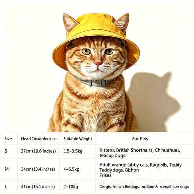 Casquette en coton confortable pour chat avec fermeture à sangle Velcro, parfaite pour les hôpitaux vétérinaires professionnels et les détaillants de soins pour animaux de compagnie