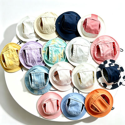 Casquette en coton confortable pour chat avec fermeture à sangle Velcro, parfaite pour les hôpitaux vétérinaires professionnels et les détaillants de soins pour animaux de compagnie