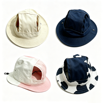 Casquette en coton confortable pour chat avec fermeture à sangle Velcro, parfaite pour les hôpitaux vétérinaires professionnels et les détaillants de soins pour animaux de compagnie
