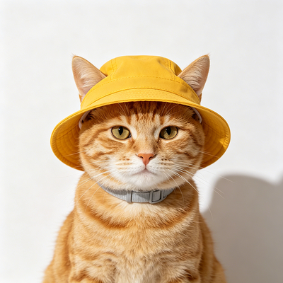 Casquette en coton confortable pour chat avec fermeture à sangle Velcro, parfaite pour les hôpitaux vétérinaires professionnels et les détaillants de soins pour animaux de compagnie