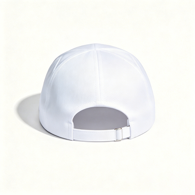 Chapeau sportif polyester transpirant, bande de sueur, bande métallique, casquette sans structure, confortable, réglable, chapeau décontracté pour les activités de plein air