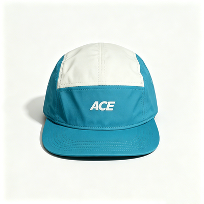 Chapeau de camping-car à 5 panneaux avec bandeau de sport en maille à bord plat, taille unique pour les activités de plein air