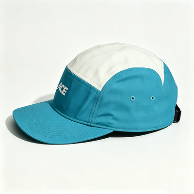 Chapeau de camping-car à 5 panneaux avec bandeau de sport en maille à bord plat, taille unique pour les activités de plein air