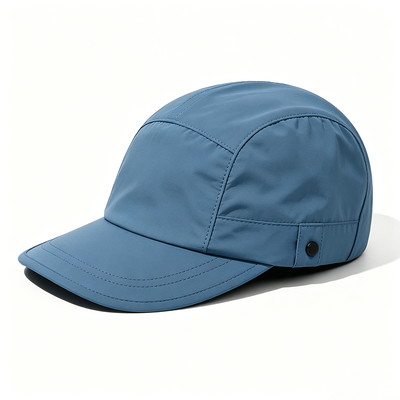 Chapeau de camping personnalisé à 5 panneaux avec bandeau en maille de sport et maille respirante pour les activités de plein air