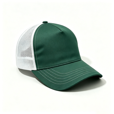 Offert par OEM 5 panneaux Trucker Cap Durable 5 panneaux Design Mesh Back Trucker Cap Idéal pour les occasions occasionnelles et les événements d'entreprise