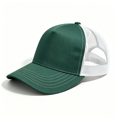 Offert par OEM 5 panneaux Trucker Cap Durable 5 panneaux Design Mesh Back Trucker Cap Idéal pour les occasions occasionnelles et les événements d'entreprise