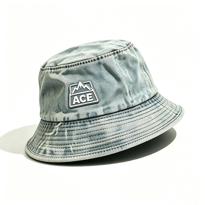 100 pour cent de coton de tissu de pêche chapeau de seau une taille durable léger confortable casque extérieur pour la protection solaire