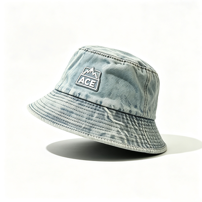 100 pour cent de coton de tissu de pêche chapeau de seau une taille durable léger confortable casque extérieur pour la protection solaire