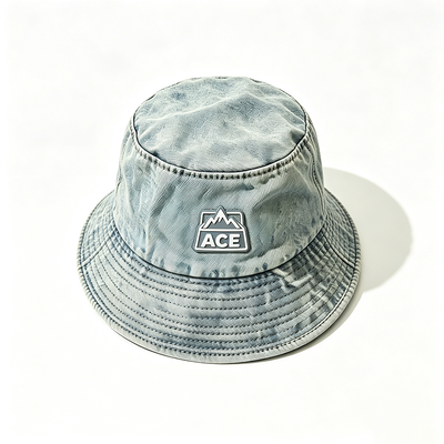 100 pour cent de coton de tissu de pêche chapeau de seau une taille durable léger confortable casque extérieur pour la protection solaire