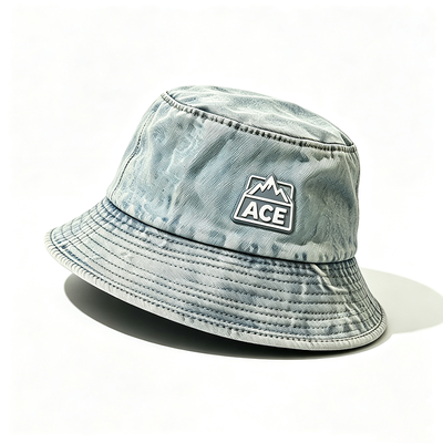 100 pour cent de coton de tissu de pêche chapeau de seau une taille durable léger confortable casque extérieur pour la protection solaire