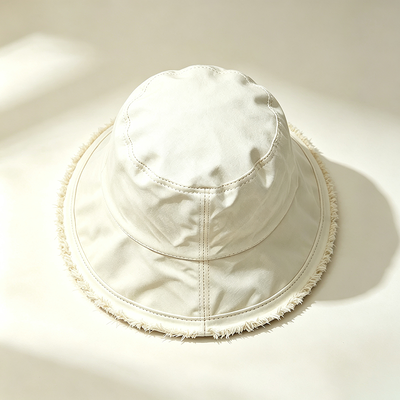 Chapeau de pêcheur à large bord avec logo personnalisé, chapeau de pêcheur en coton, idéal pour la protection solaire pendant les activités de plein air