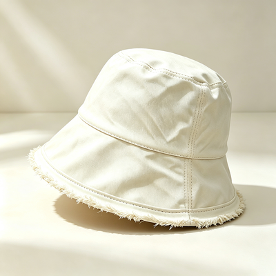 Chapeau de pêcheur à large bord avec logo personnalisé, chapeau de pêcheur en coton, idéal pour la protection solaire pendant les activités de plein air