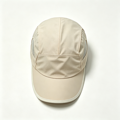 Chapeau de camping à 5 panneaux à bord incurvé avec couture de contraste