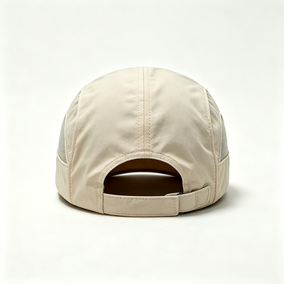 Chapeau de camping à 5 panneaux à bord incurvé avec couture de contraste