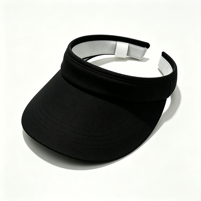 Casquette de visière solaire sérigraphiée, sangle réglable, bord incurvé, excellent choix pour les cadeaux d'entreprise et les événements