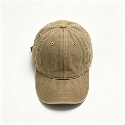 Chapeau de père de sport avec ruban intérieur 100% coton, boucle de fermeture métallique réglable et 6 panneaux de conception