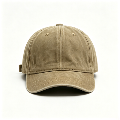 Chapeau de père de sport avec ruban intérieur 100% coton, boucle de fermeture métallique réglable et 6 panneaux de conception