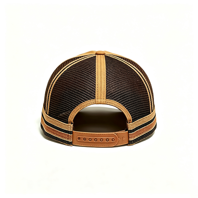 Casquette trucker à 6 panneaux avec dos en maille respirante, fermeture à pression réglable, idéale pour les événements et les uniformes