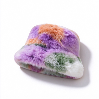 Faux Fur Bucket Hat Soft Plush Fisherman Hat Warm Autumn Winter Hat For Daily Street Outdoor Wear